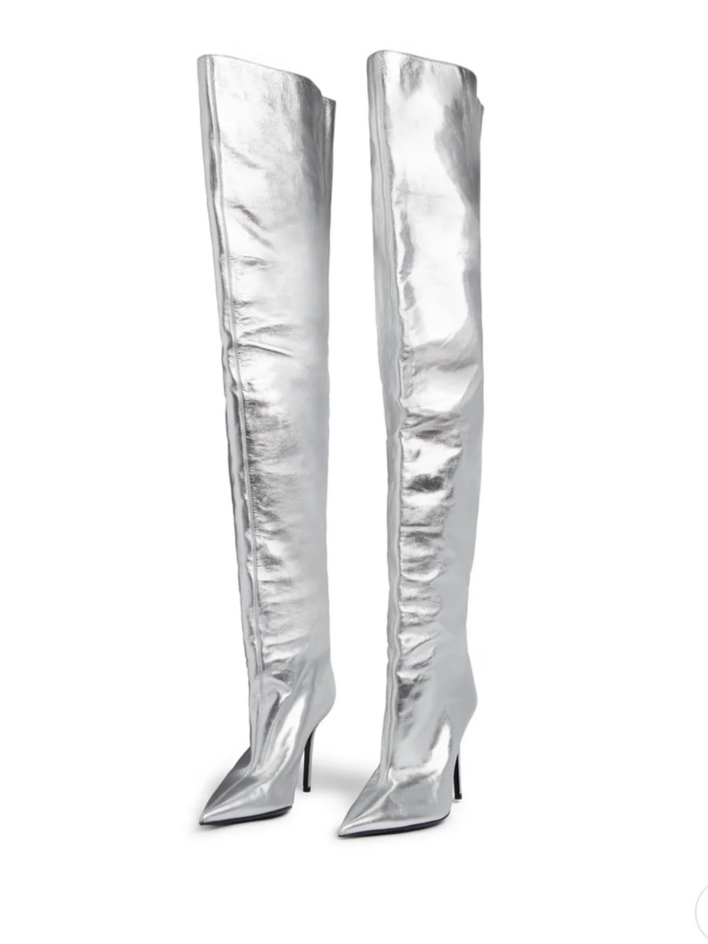 INSANE authentic Balenciaga chrome boots